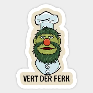 green chef vert der ferk Sticker